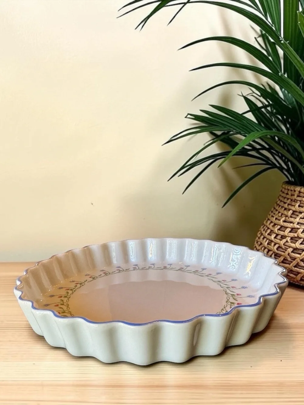 Vintage Mikasa Bali Hai 9” Quiche Tart Dish – Ultra Ceram Bake & Serve  Vintage